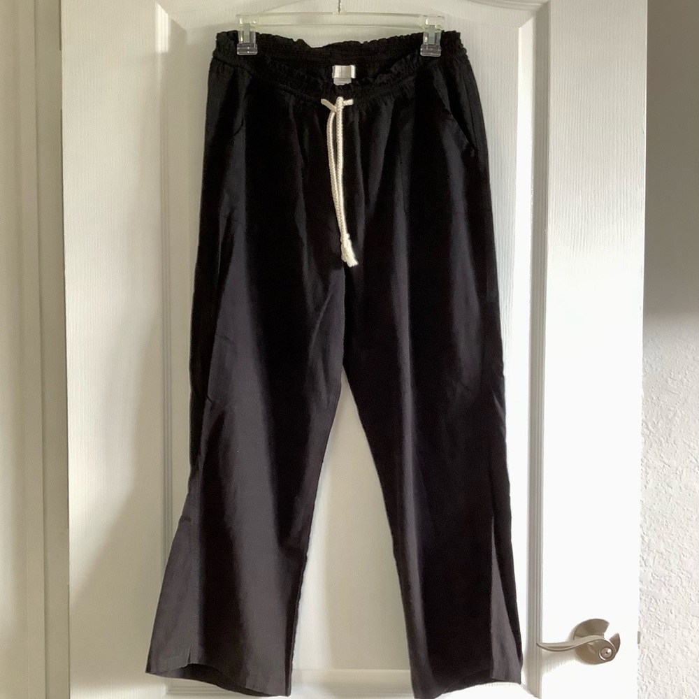 STYLE ME LINEN WOMEN’S PANTS - BLACK - SIZE L